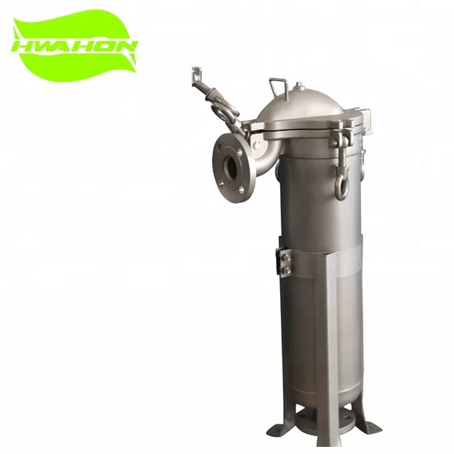 Single Bag industrial water filter housing/V-clamp hinged,Swing bolt hinged bag and cartridge filter vessel