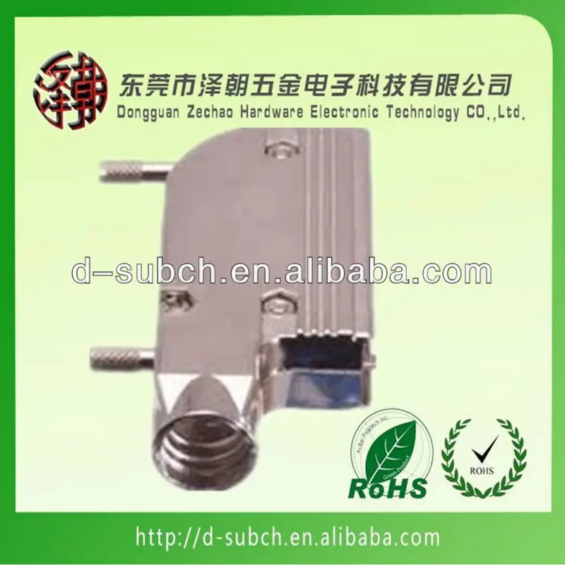 металлизированной цинка капот, db25 контактный, с накатанной головкой