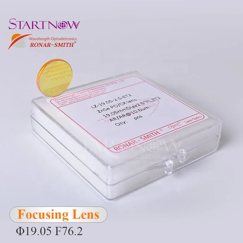 RONAR-SMITH Dia19.05 FL76.2mm Co2 laser lens US CVD NSe 10.6um Co2 laser focus lens for CO2 laser cutting machine