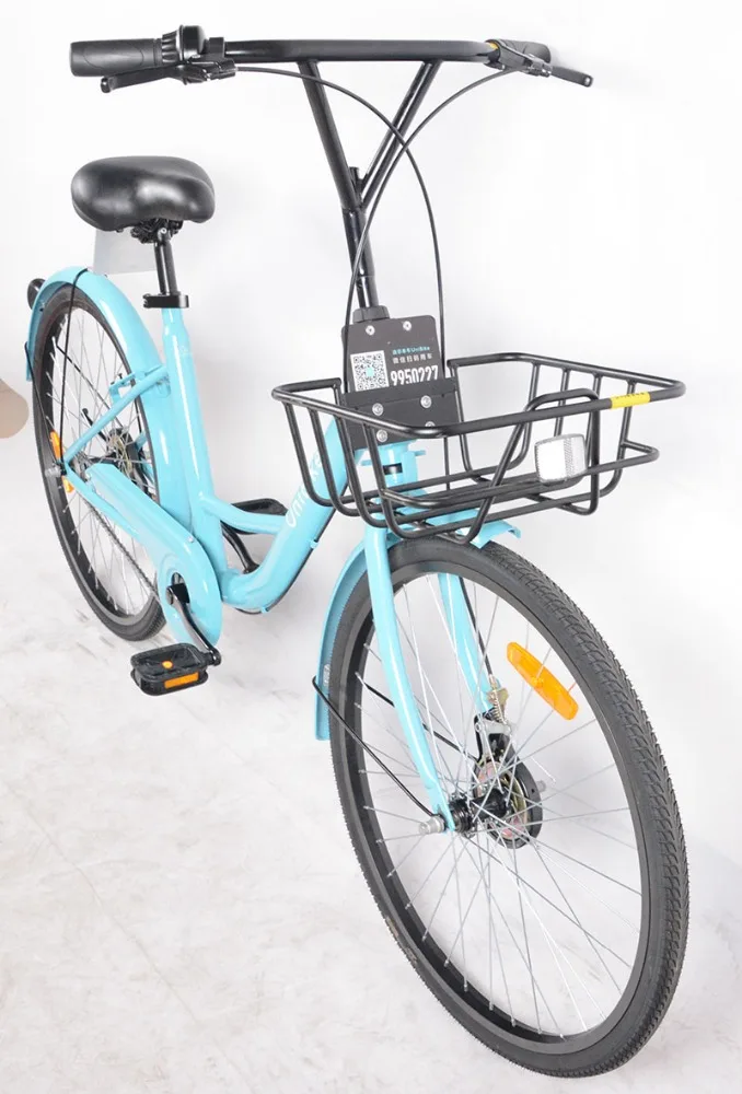 Tianjin Manufacture 24 inch aluminum alloy frame single speed airless tube bike share system