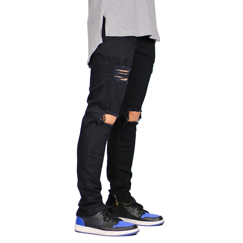 
China Factory Custom Wholesale High Quality Ripped Jeans For Men 