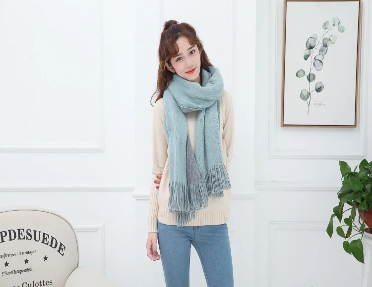 2022 Hot Sale Yak Wool Shawl Women Muslim Winter Scarf