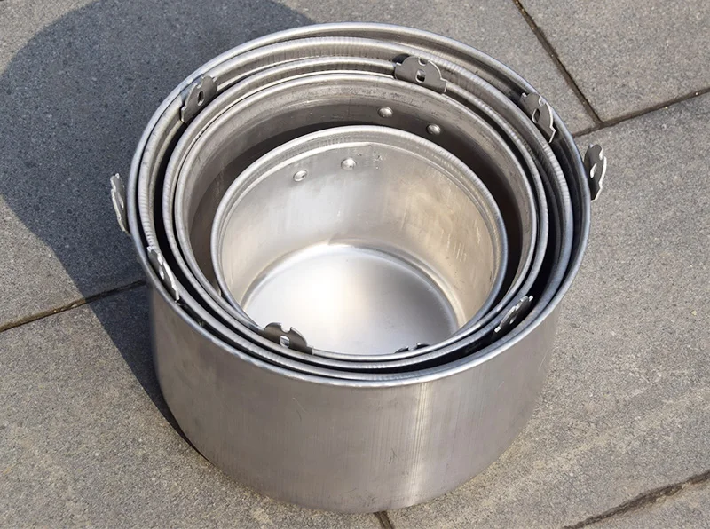 China supplier high quality aluminium metal cauldron