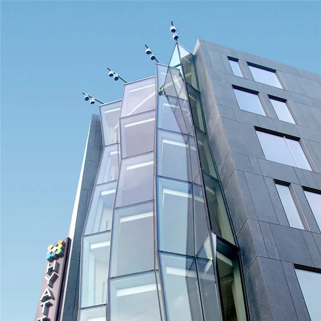 Здание, внешняя фасадная Светоотражающая стеклянная невидимая рамка, алюминиевая система для занавесок