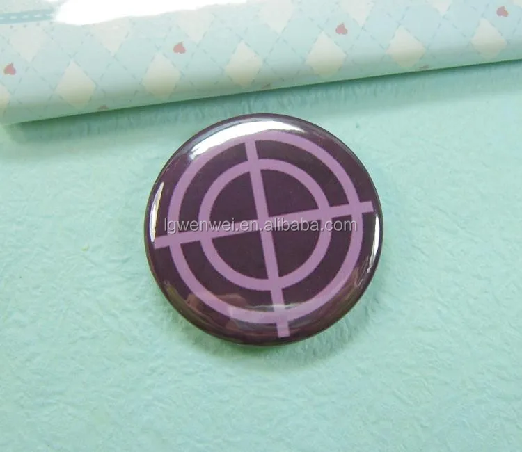 Cheap Metal Button Badge/ Mirror Button Badge Pin/ Wholesale Custom Tin Badge