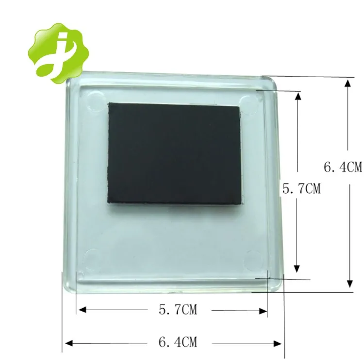 Wholesale cheap Blank Clear advertising Acrylic Fridge Magnets with photo insert