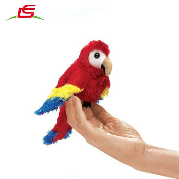 Симпатичные игрушки для птиц, миниатюрные плюшевые игрушки на палец, Орлан, попугай