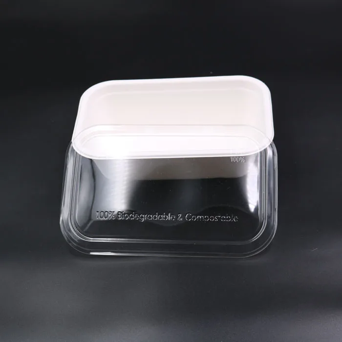 
compostable pla clear bowl lid 