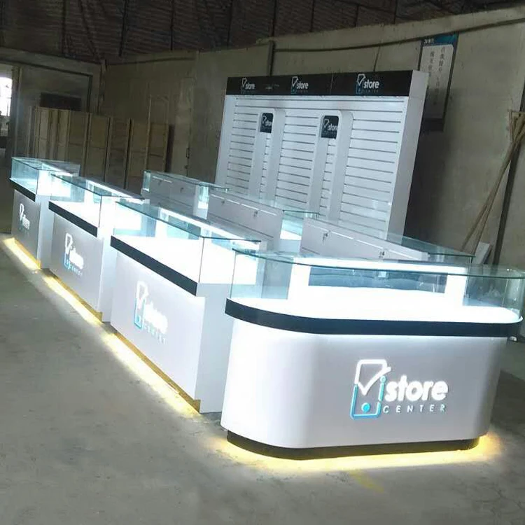 2018 hot sale mobile phone display counter, phone display stand and cell phone case display rack