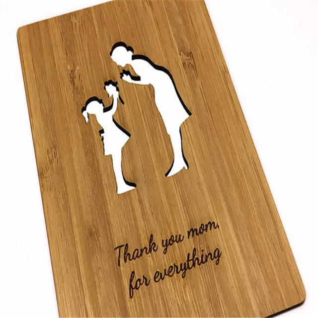 Персональная Лазерная вырезка и гравировка карты/Жираф карточка на День Матери