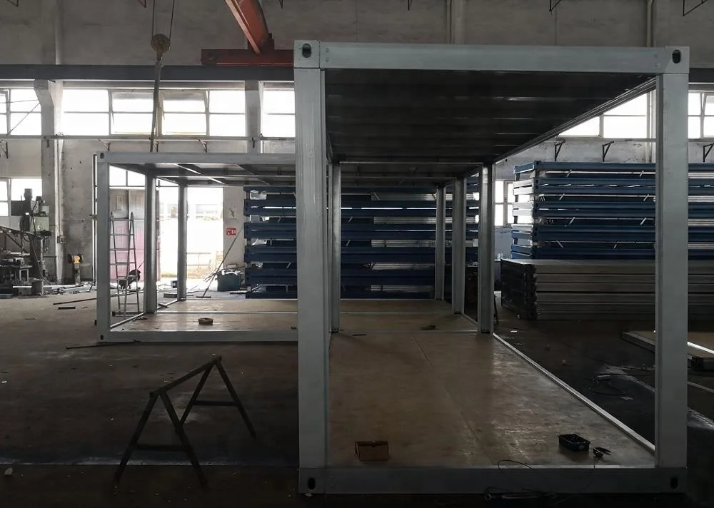 Commercial portable prefab container glazing room
