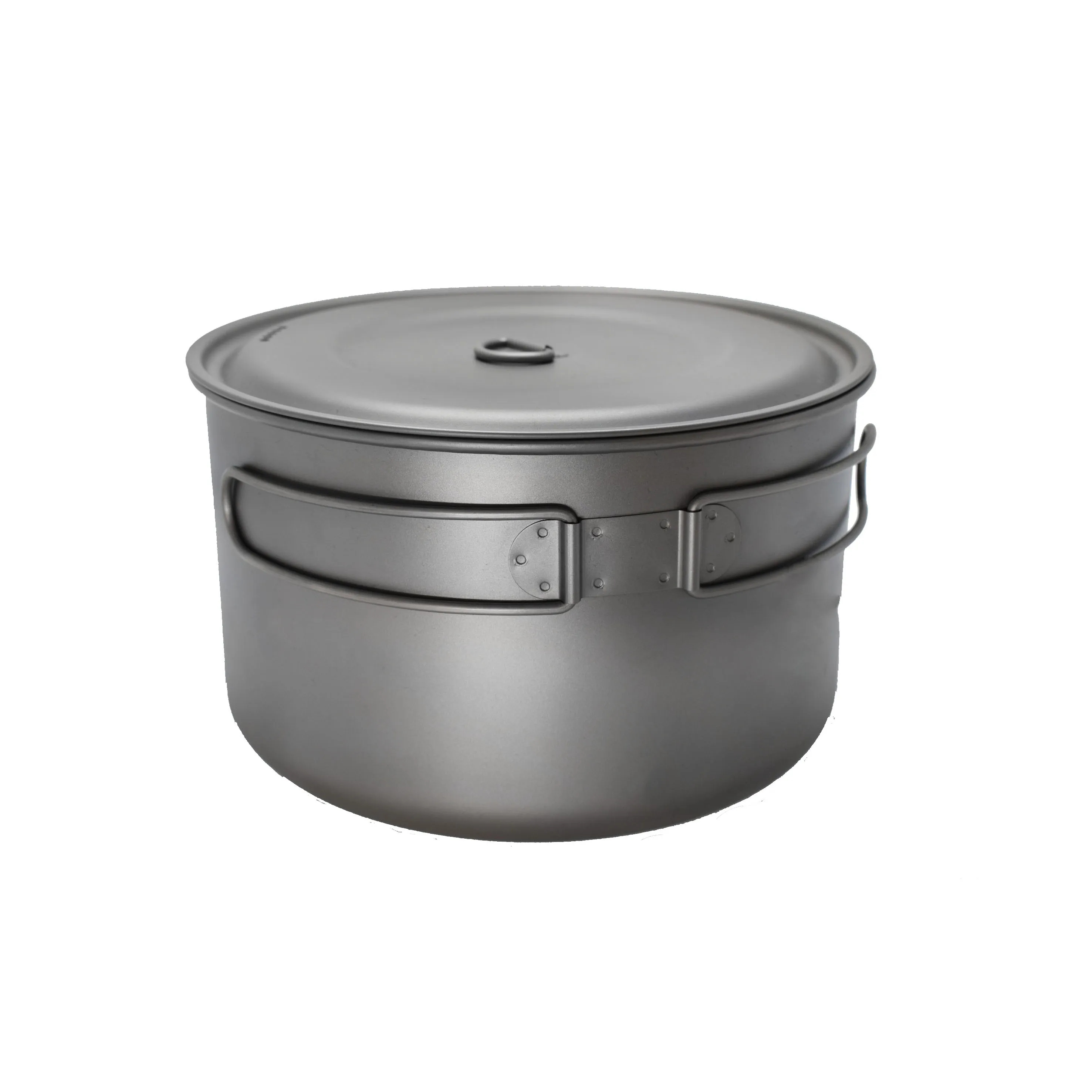 Titanium Camping Cookware Set 4-Piece (1300ml,1950ml, 2900ml & 1500ml)/ Pot & Pan Outdoor Cooking Mess Kit