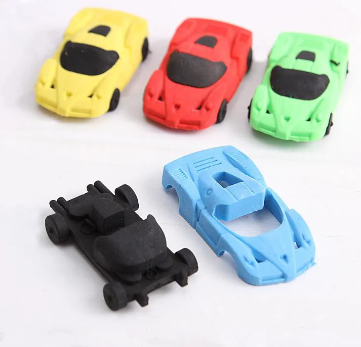 Cute Car Shape Rubber Eraser For Students