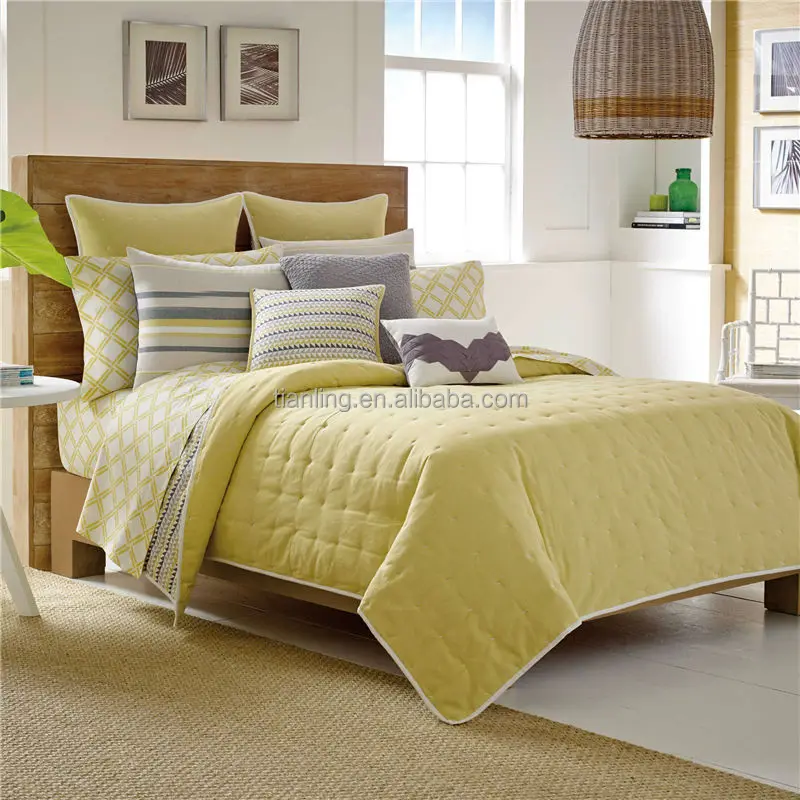 Распродажа, желтое однотонное покрывало из 100% хлопка