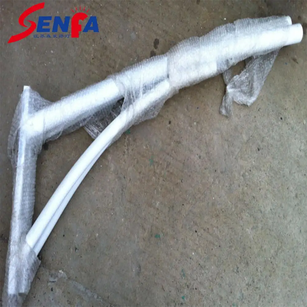 6 м оцинкованный уличный фонарь с одним рычагом и двойным рычагом