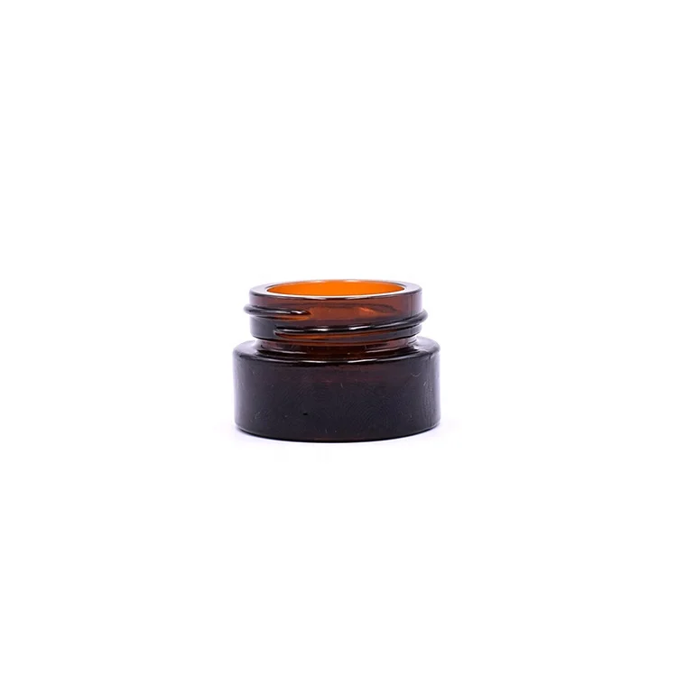 
Reusable 5 ML 5G Mini Amber Empty Glass Cosmetic Cream Jar 