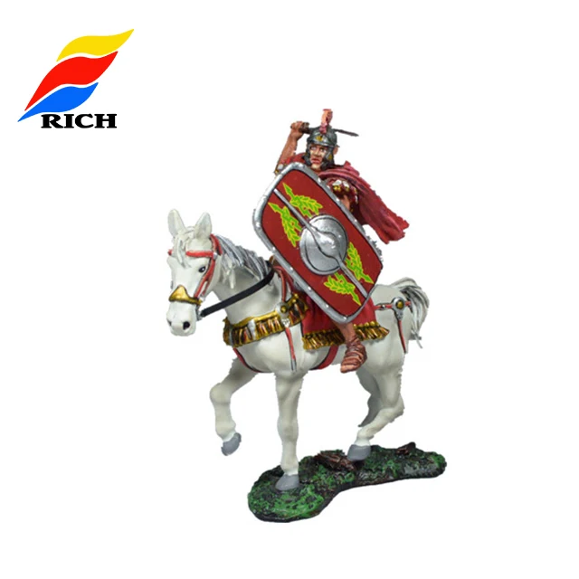 collectable metal soldier with horse decorative Figurine
