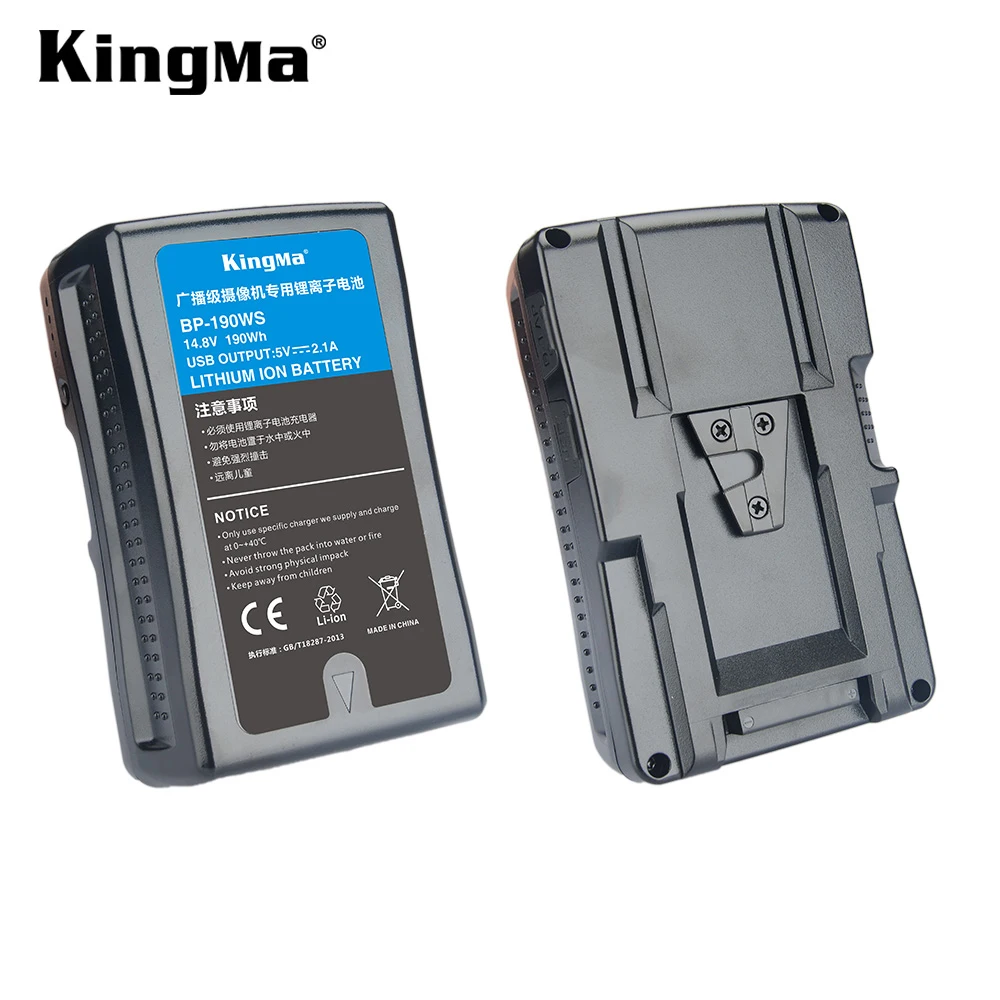 KingMa V Mount / V Lock аккумулятор 190 Вт/ч литий-ионная батарея для видеокамеры Sony