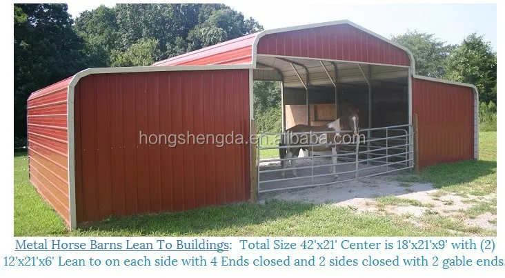 prefab steel frame horse barn tent farm shelter for sale
