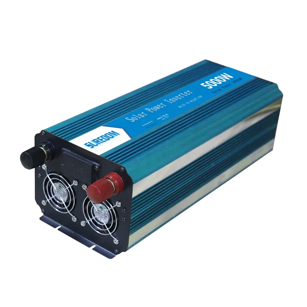 China Suppliers Inverter 5000W Off Grid DC12V/24V To AC110V/220V Pure Sine Wave Converter For Camping And Solar System