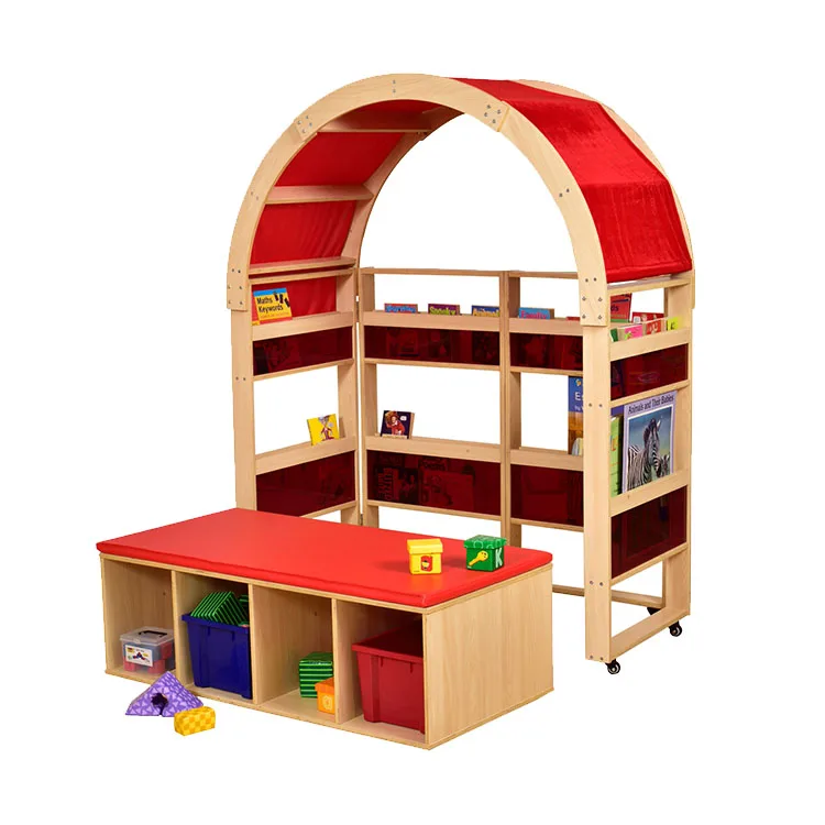 Современная мебель для детской комнаты, школы, библиотеки, деревянное хранилище для книг/набор полок для чтения