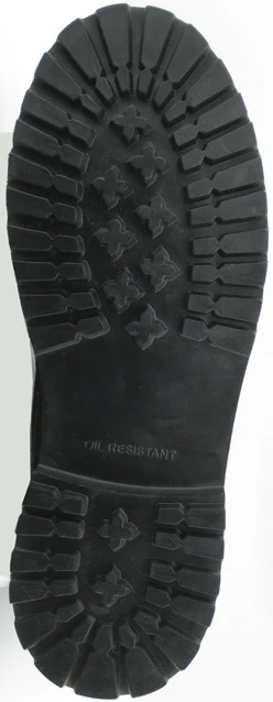 
Oil abrasion resistant anti slip Black leather rubber sole goodyear steel toe army military boots for sale 