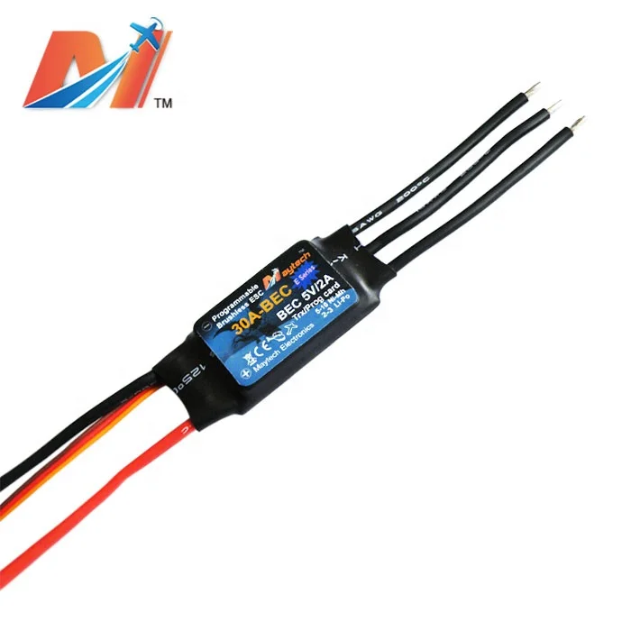 Maytech самолёт esc 30A 8 4-12 6 V Электронный бесщеточный контроллер скорости с 5V BEC для модели самолета rc и вертолета