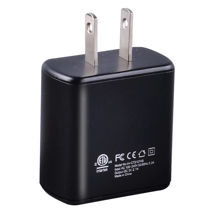 
2020 Popular Universal AC DC Power Cheap Travel Charger 2 Port 2.4 amp Wall Charger 