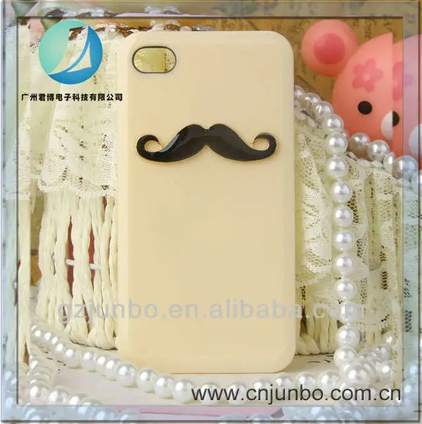 прекрасные 3d усы телефон случае для iphone 5