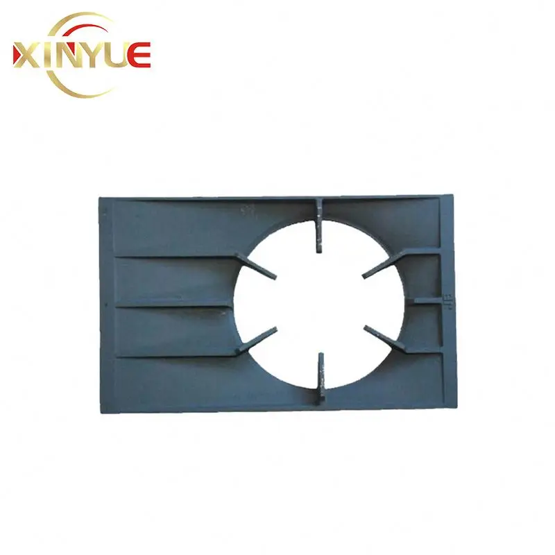 1 Burner Stainless Steel Top Gas Hob With Round Pan Support Cast Iron grates