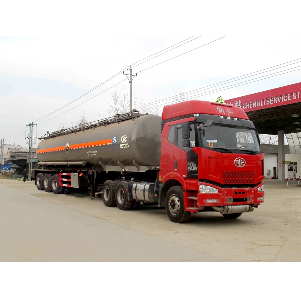 chemical transport truck semi trailer with tractor
