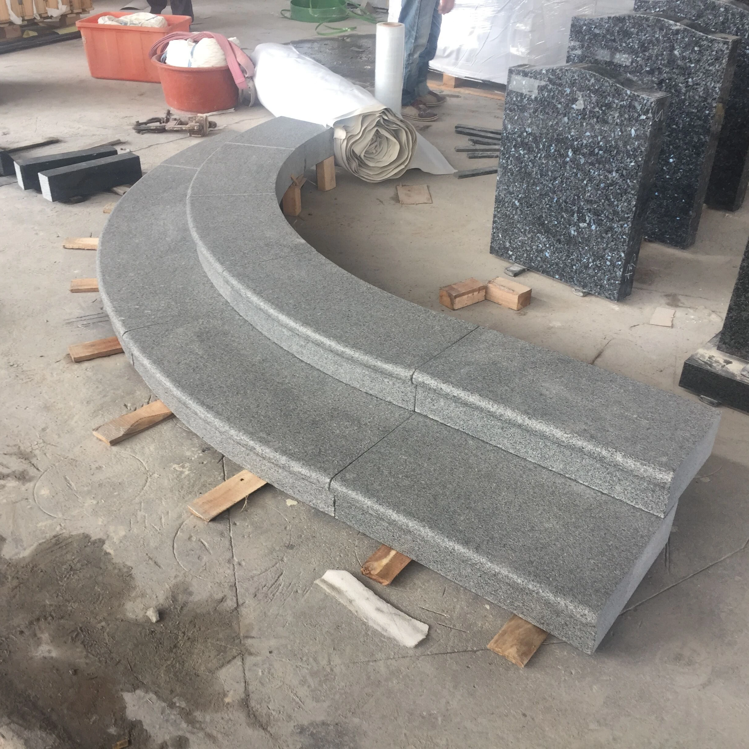 Dark Gray Granite Step Stair Paver