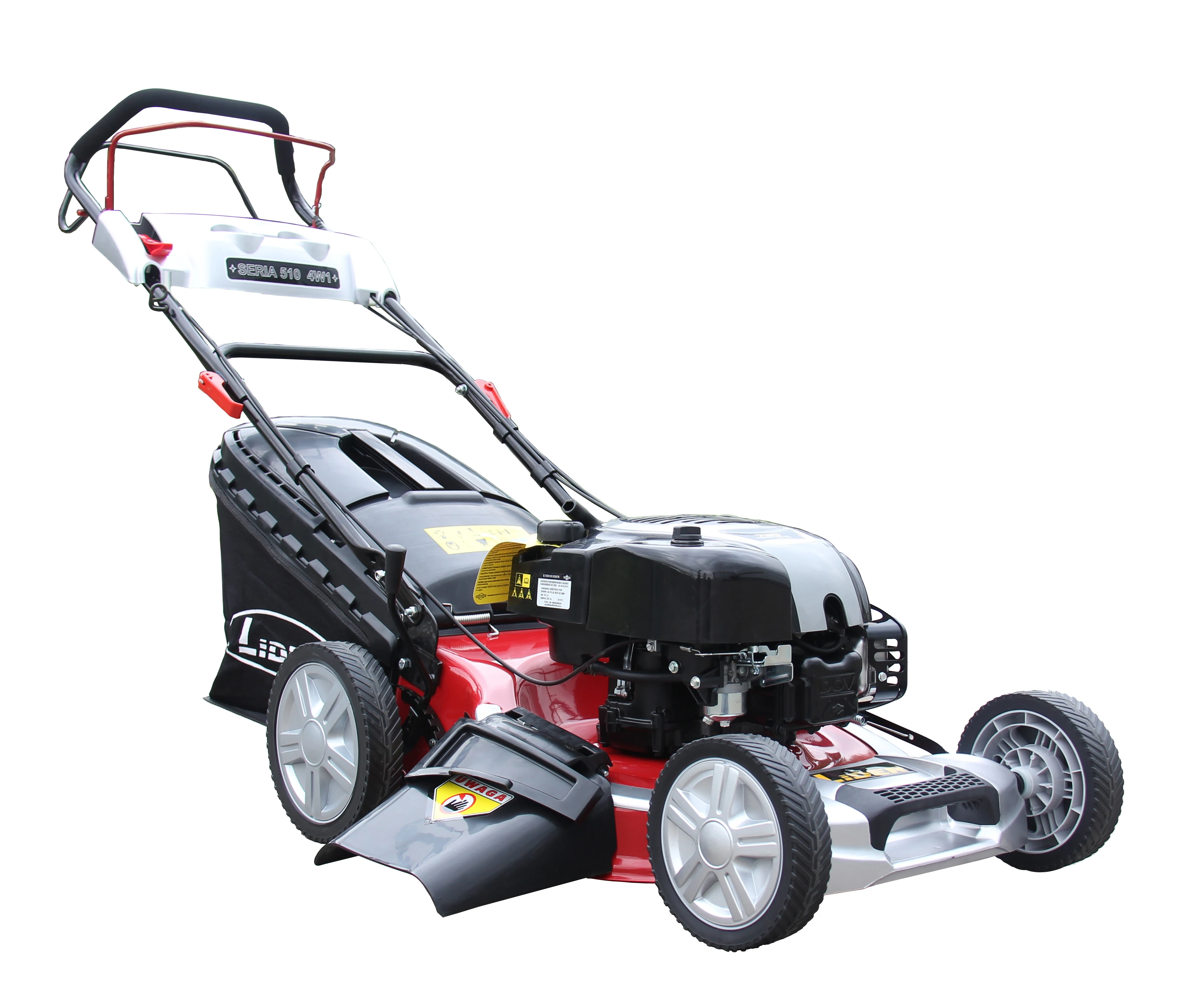 Зеленая газонокосилка CJ21G4IN1B675EXI многофункциональная 4 в 1