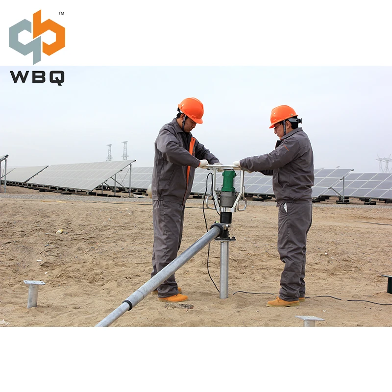 Electric hand drill machine for ground screw anchor drilling