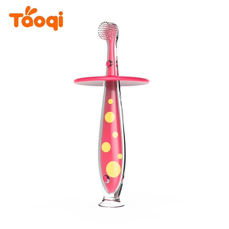 Patent Round Small Head Newborn Soft Silicone Baby Toothbrush