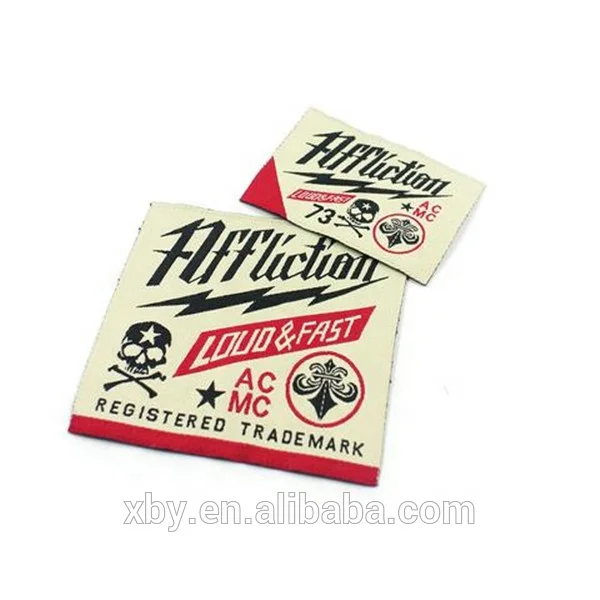 fabric woven main label for dress