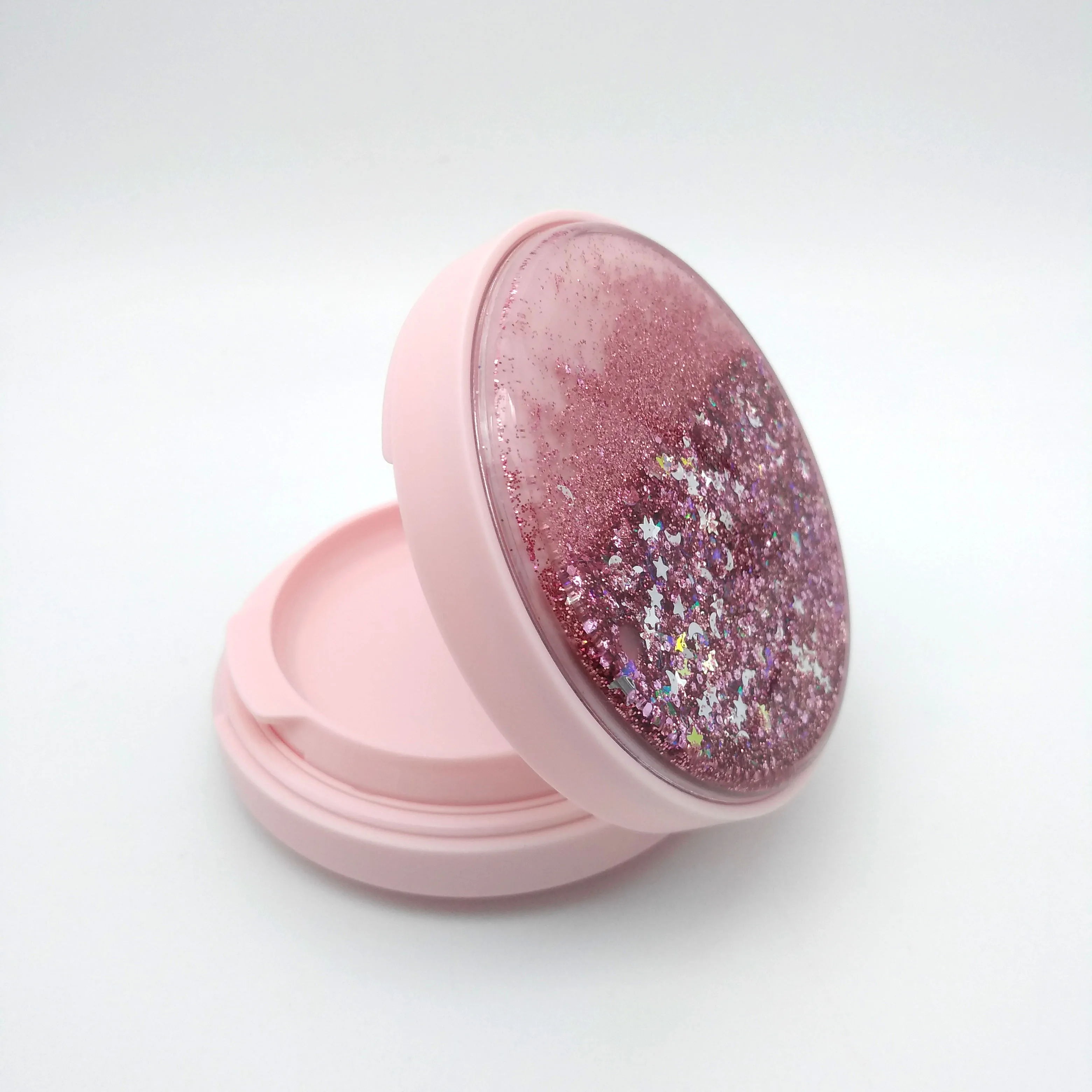 
Glittering Empty Cosmetic Compact Air Cushion Foundation Powder Case Packaging Personal Care UV Coating Matt Lamination Accept 