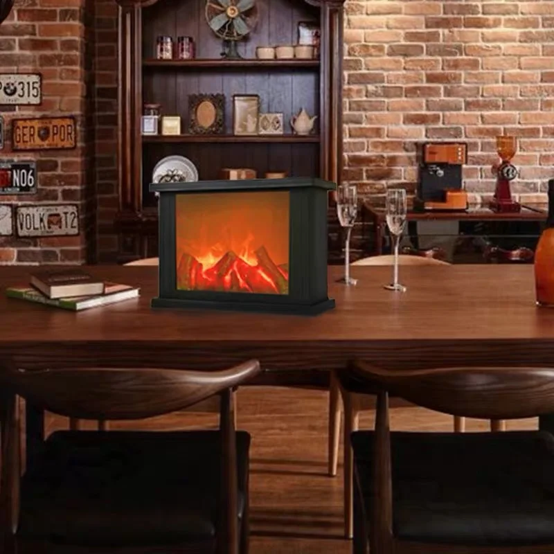 
new style plastic indoor and outdoor decorative tabletop and hanging dancing moving emulational fireplace flame led lantern 