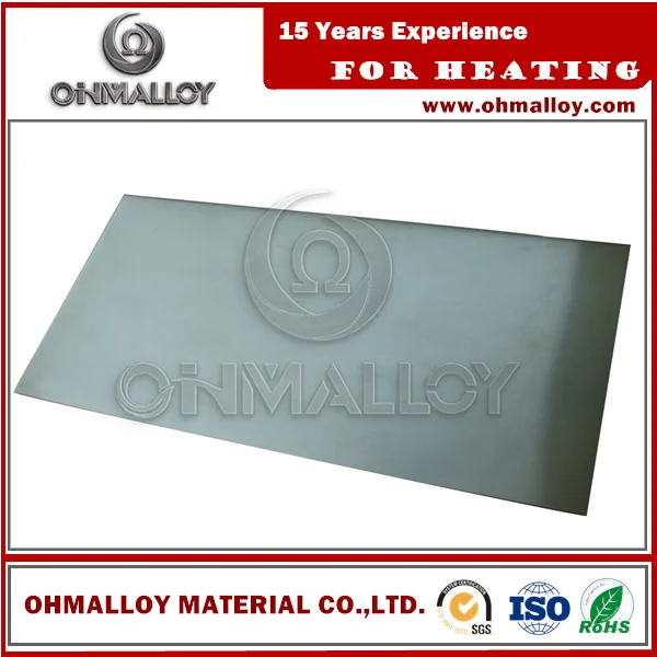 Высокотемпературная пластина/лист UNS NO6625, Inconel 625, ISO 9723, ISO 9724, ISO 9725