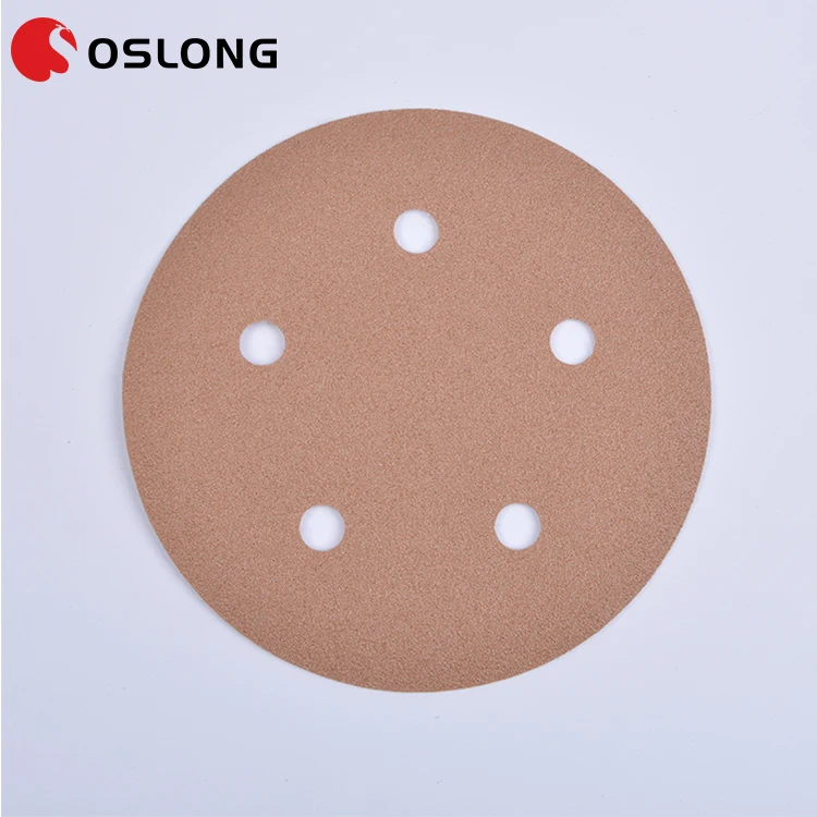 Round sandpaper disc for stainless steel grinding
