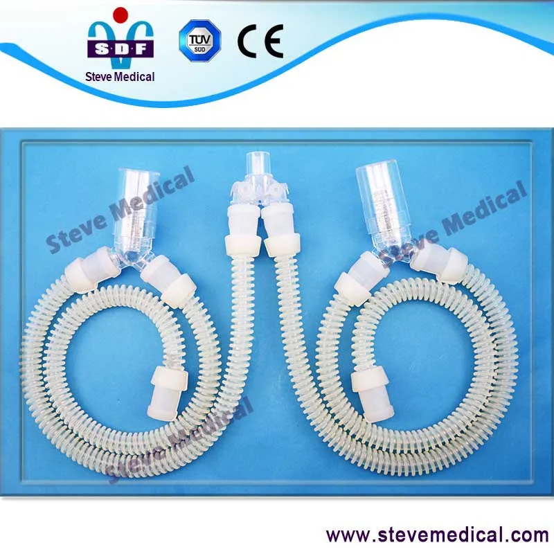 infant reusable silicon breathing circuit with water trap