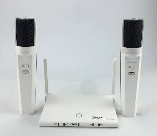 Беспроводной микрофон UHF с перезаряжаемой батареей, микрофон для караоке, профессиональный микрофон