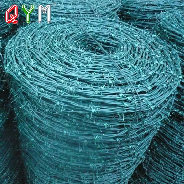 Двойная Поворотная колючая проволока с ПВХ покрытием для