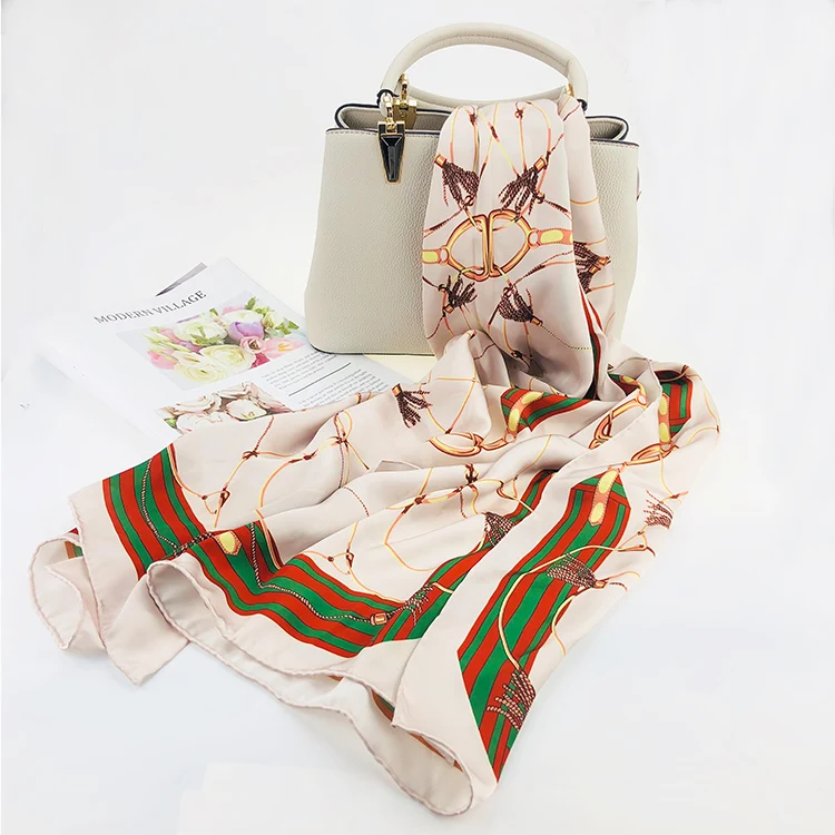 Wholesale high quality 90 plain square scarf