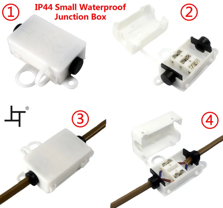 Small Plastic Enclosure IP44 Waterproof Electrical Junction Box for Lights