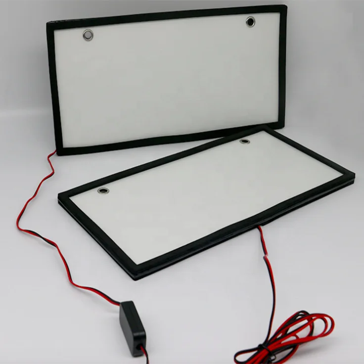 DC12V illuminated backlit car license number plate 308 x 152mm