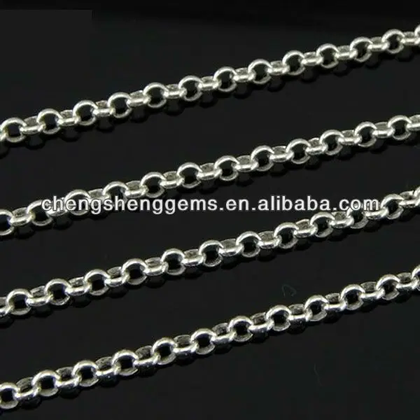 Цепочка из серебра 925 пробы для ювелирных изделий, 3 мм