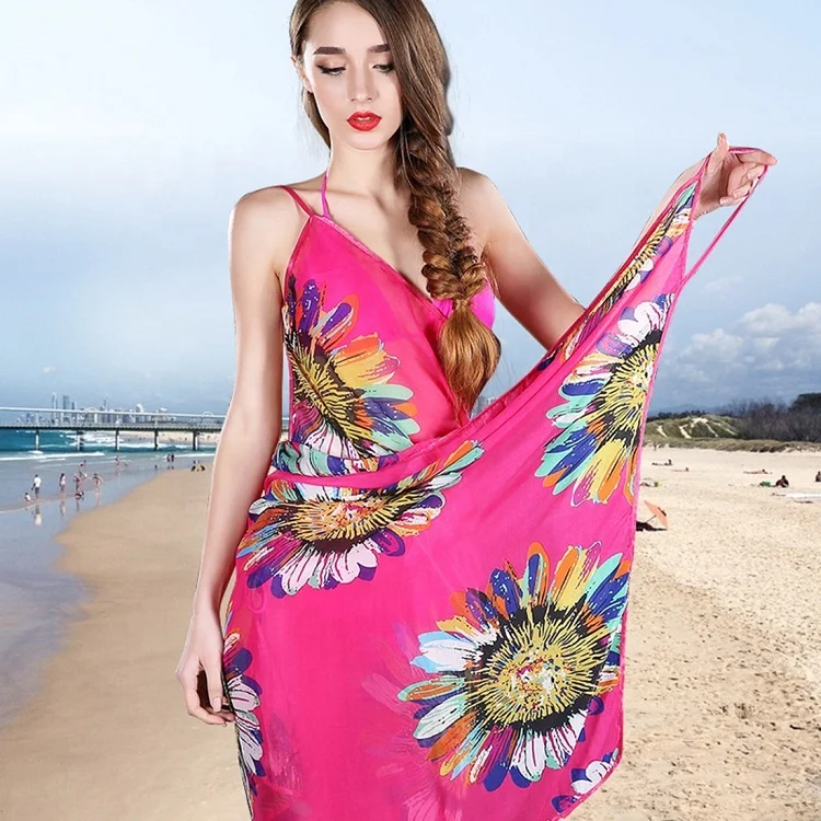 OEM Hot Sale Bikini Open-Back Beachwear Sexy Beach Wrap Pareo Skirt Cover-Up