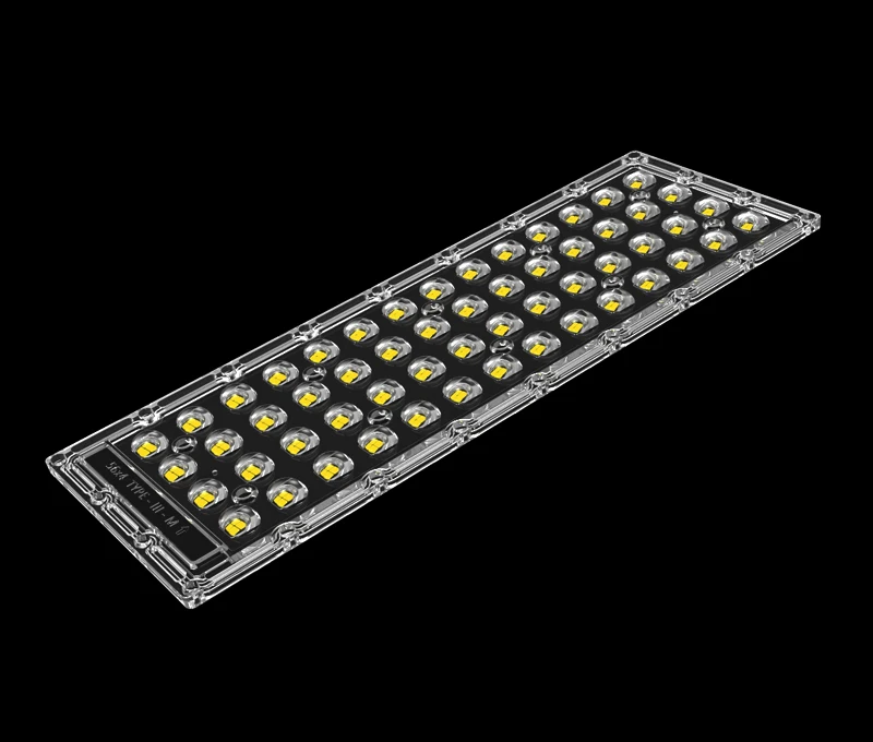 IP65 TypeII-M Optical Street Light Lenses 3030 Led Lenses for Outside Parking Lot Light