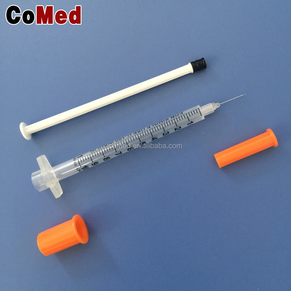Стерильный одноразовый шприц инсулина 1 мл для одноразового использования